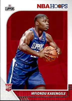 Mfiondu Kabengele rookie card from 2019-20 Hoops Los Angeles Clippers NBA collection