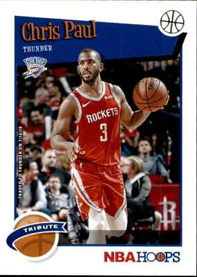 Chris Paul Oklahoma City Thunder Basketball Card 2019-20 Hoops #288 NM-MT