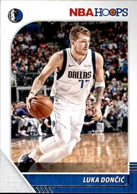 Luka Doncic Dallas Mavericks basketball card from 2019-20 Hoops #39 in NM-MT condition