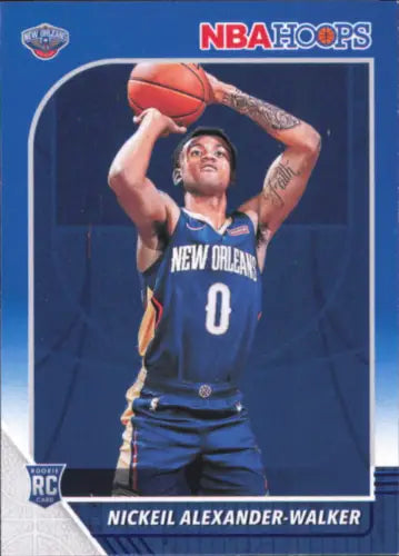 2019-20 Hoops Blue #214 Nickeil Alexander-Walker Rookie Card for Pelicans NBA Fans