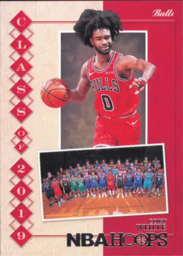 Coby White Chicago Bulls 2019-20 Hoops Class of 2019 Basketball Trading Card