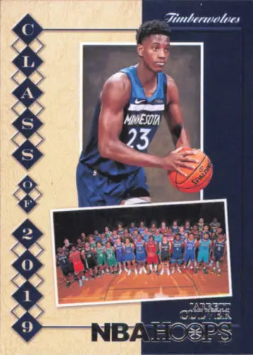 Basketball trading card of Jarrett Culver from Hoops Class 2019, Minnesota Timberwolves