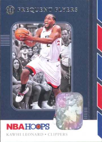 Kawhi Leonard 2019-20 Hoops Frequent Flyers basketball card from Los Angeles Clippers