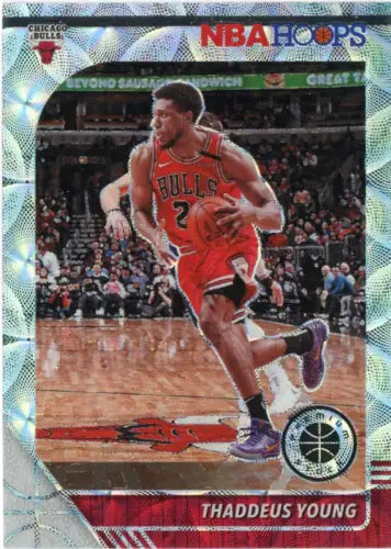 Thaddeus Young basketball card from 2019-20 Hoops Premium Silver Scope collection