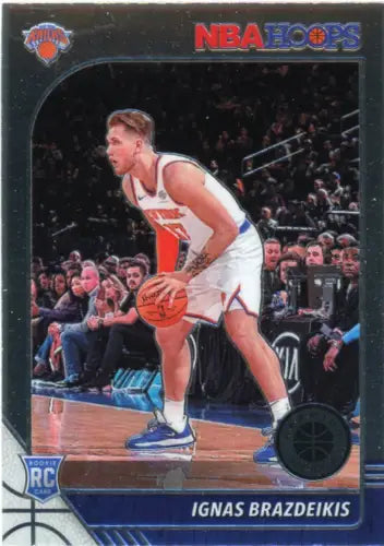 2019-20 Hoops Premium Stock Ignas Brazdeikis Rookie New York Knicks Trading Card