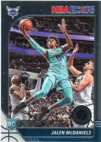 Jalen McDaniels rookie basketball card from 2019-20 Hoops Premium Stock NM-MT