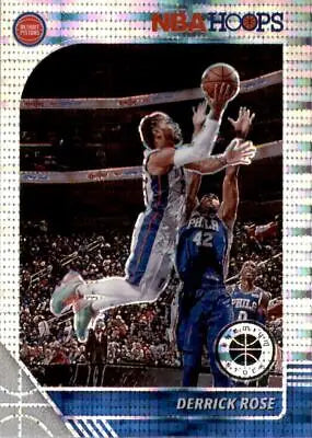 2019-20 Hoops Premium Stock Pulsar #114 Derrick Rose Detroit Pistons Basketball Card NM-MT