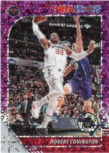 Robert Covington basketball card from 2019-20 Hoops Premium Stock Purple Disco