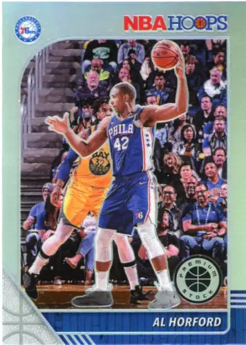 Al Horford 2019-20 Hoops Premium Stock Silver card for Philadelphia 76ers NM-MT