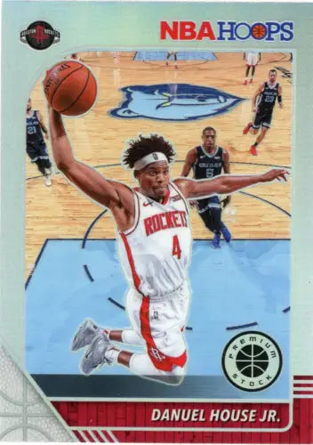 Danuel House Jr. basketball card from 2019-20 Hoops Premium Stock Silver collection