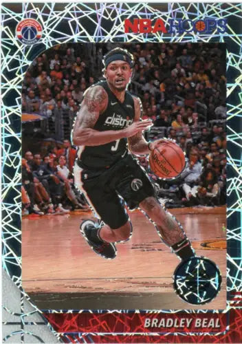 2019-20 Hoops Premium Stock Silver Laser #192 Bradley Beal Wizards basketball card NM-MT