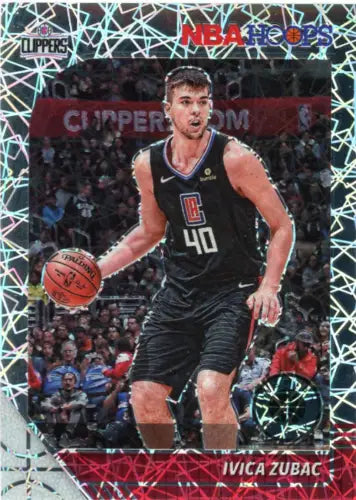 Ivica Zubac 2019-20 Hoops Premium Stock Silver Laser Card LA Clippers NM-MT