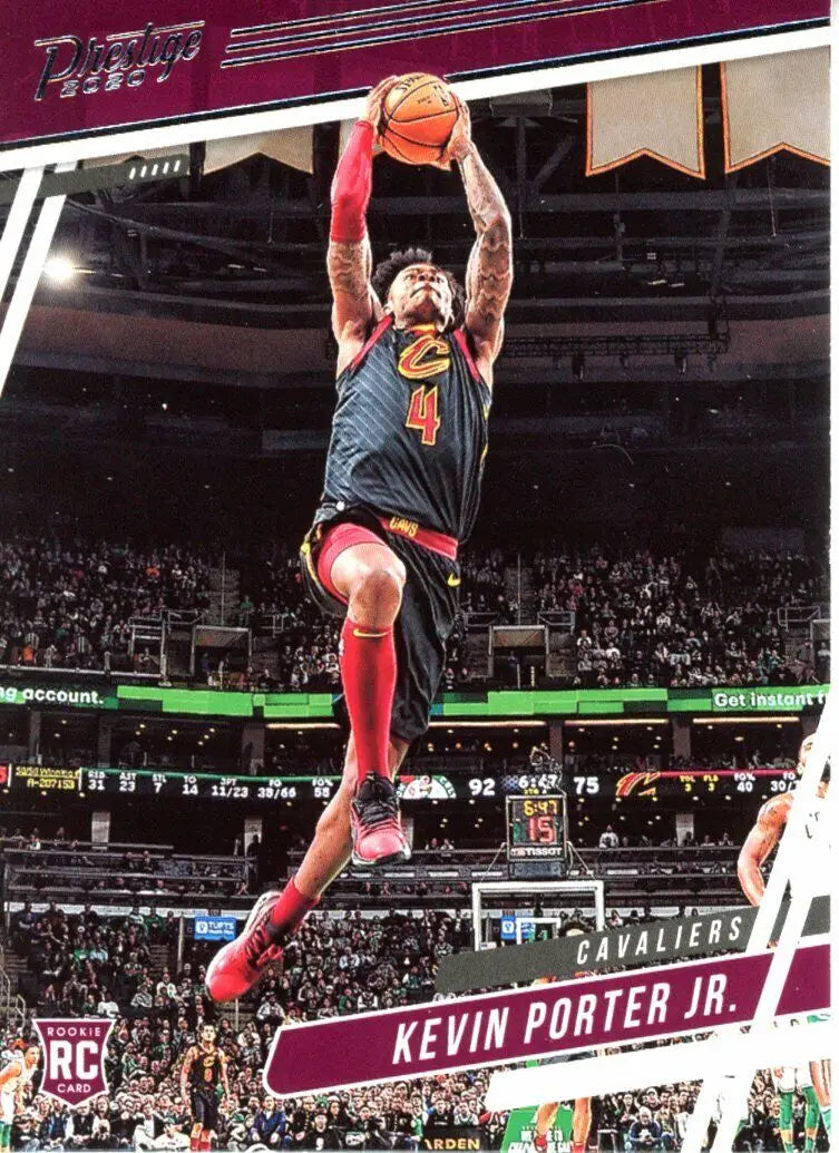 Prestige Kevin Porter Jr. rookie card from 2019-20 Panini Chronicles Prestige series