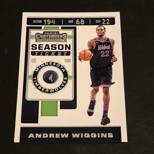 Andrew Wiggins Minnesota Timberwolves basketball card from 2019-20 Panini Contenders