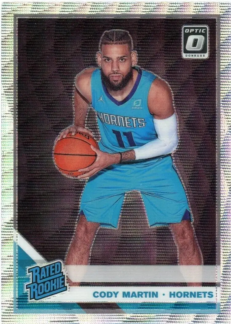 Cody Martin basketball card from 2019-20 Panini Donruss Optic Fanatics Wave Prizm