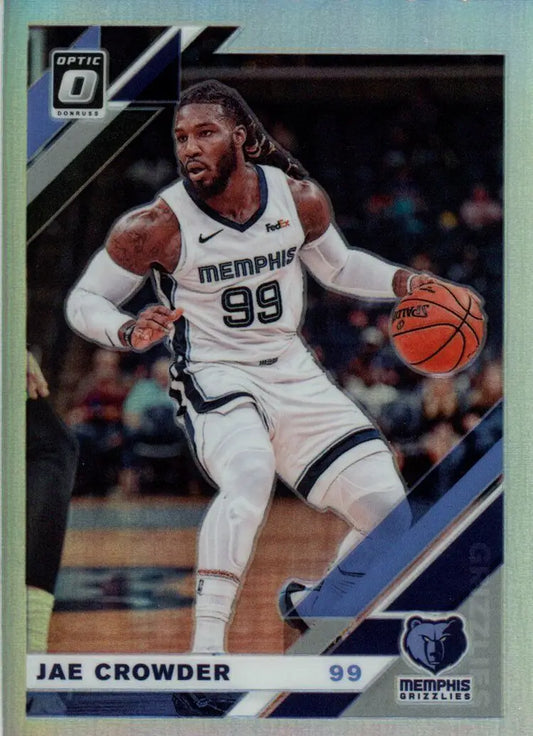 Jae Crowder Holo basketball card from 2019-20 Donruss Optic Memphis Grizzlies #150