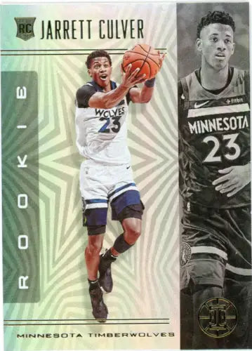 Jarrett Culver rookie card from 2019-20 Panini Illusions Minnesota Timberwolves NM-MT