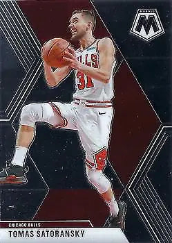 Basketball player card featuring Tomas Satoransky from Panini Mosaic Chicago Bulls