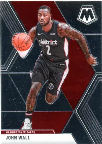 2019-20 Panini Mosaic #122 John Wall Washington Wizards NBA Basketball Card NM-MT