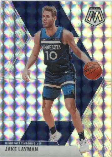 Basketball card of Jake Layman from 2019-20 Panini Mosaic Mosaic set