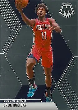 Jrue Holiday 2019-20 Panini Mosaic basketball card of New Orleans Pelicans