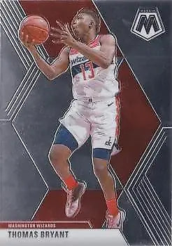 2019-20 Panini Mosaic #142 Thomas Bryant Washington Wizards basketball player card