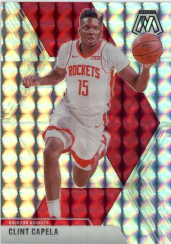 Clint Capela 2019-20 Panini Mosaic card featuring Houston Rockets NM-MT condition