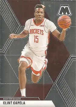 Clint Capela 2019-20 Panini Mosaic #144 Houston Rockets basketball card in NM-MT condition