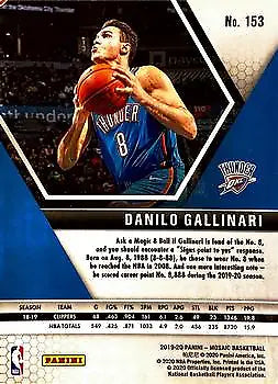 2019-20 Panini Mosaic Danilo Gallinari Oklahoma City Thunder Basketball Card NM-MT