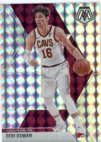 Cedi Osman basketball card from 2019-20 Panini Mosaic Mosaic NBA set