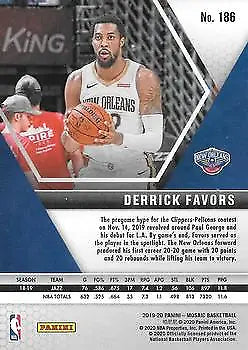 Derrick Favors 2019-20 Panini Mosaic Basketball Card New Orleans Pelicans NM-MT