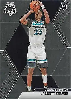 Jarrett Culver Rookie Basketball Card from 2019-20 Panini Mosaic Minnesota Timberwolves