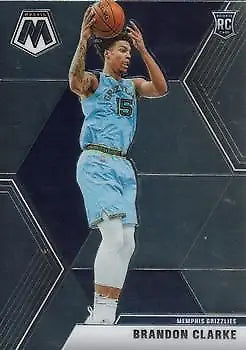 Brandon Clarke rookie basketball card from 2019-20 Panini Mosaic for Memphis Grizzlies