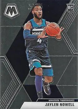 Jaylen Nowell Rookie basketball card from 2019-20 Panini Mosaic Minnesota Timberwolves