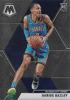 Darius Bazley 2019-20 Panini Mosaic Rookie Card Oklahoma City Thunder NM-MT