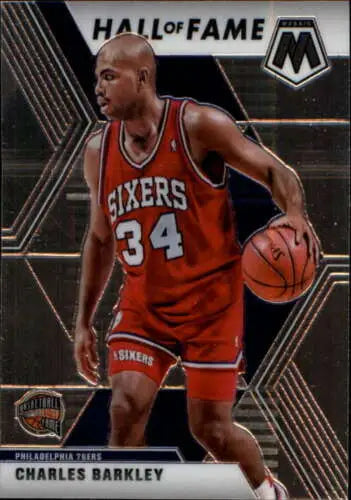 Charles Barkley basketball card from 2019-20 Panini Mosaic featuring original gloss