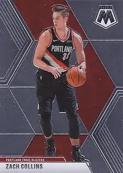 2019-20 Panini Mosaic #45 Zach Collins Portland Trail Blazers Basketball Trading Card