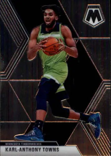 2019-20 Panini Mosaic Karl-Anthony Towns basketball card original gloss Timberwolves