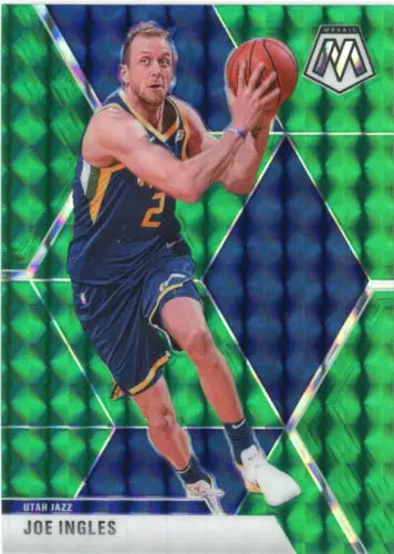 Joe Ingles 2019-20 Panini Mosaic Green #63 Utah Jazz Basketball Card for collectors