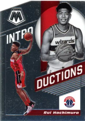 Rui Hachimura basketball card from 2019-20 Panini Mosaic Introductions set