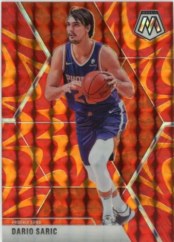 Dario Saric 2019-20 Panini Mosaic Orange Reactive basketball card NM-MT