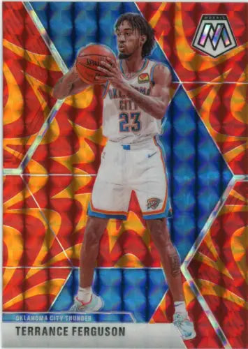 Terrance Ferguson 2019-20 Panini Mosaic Orange Reactive basketball card from OKC Thunder