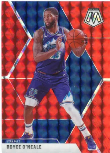 Royce O’Neale 2019-20 Panini Mosaic Red basketball card for Utah Jazz collectors