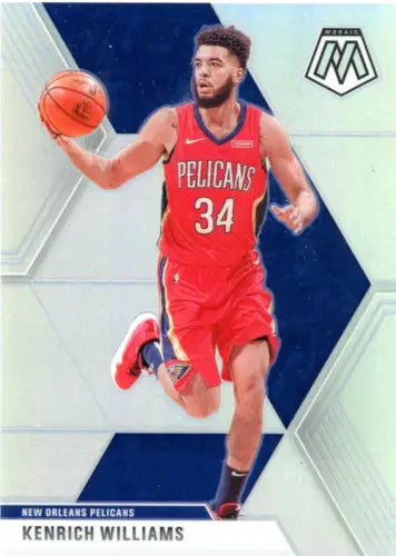 Kenrich Williams 2019-20 Panini Mosaic Silver basketball card New Orleans Pelicans NM-MT