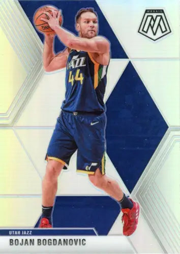 Bojan Bogdanovic 2019-20 Panini Mosaic Silver basketball card from Utah Jazz