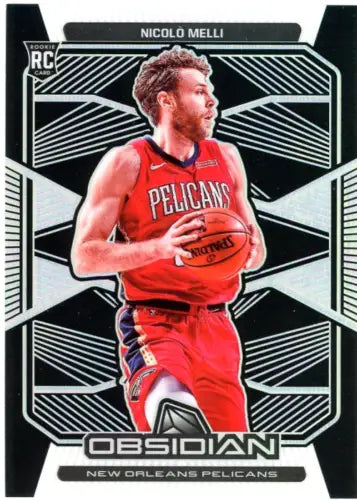 2019-20 Panini Obsidian Nicolo Melli Rookie Card New Orleans Pelicans NBA NM-MT