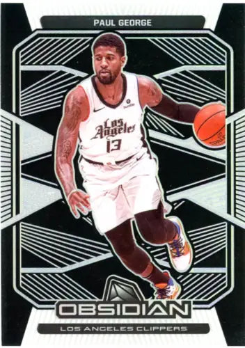 Paul George 2019-20 Panini Obsidian #25 Los Angeles Clippers Basketball Card NM-MT