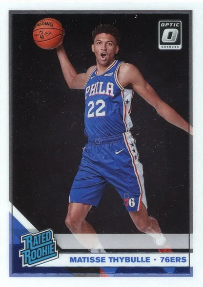 Matisse Thybulle Rookie basketball card from 2019-20 Panini Optic collection