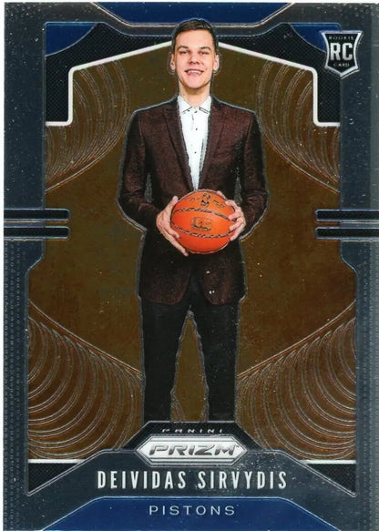 Deividas Sirvydis rookie card from 2019-20 Panini Prizm Divides Sirvydis #298