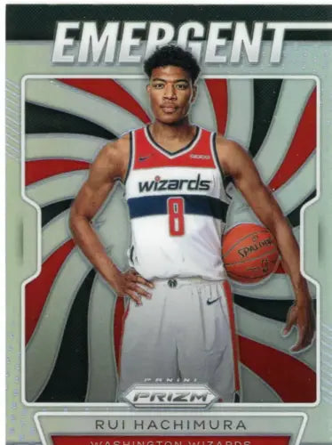 Rui Hachimura 2019-20 Panini Prizm Emergent Silver basketball card for collectors